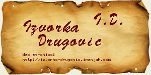 Izvorka Drugović vizit kartica